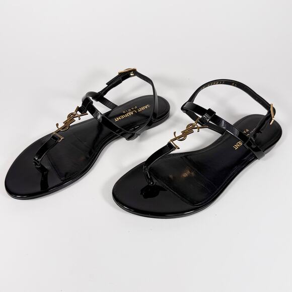 Saint Laurent Cassandra Logo Slingback Sandal - Women’s 5 - Picture 4 of 8